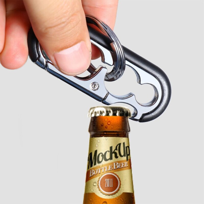 Creative Car Keychain Portable Multi function Wine Bottle Can Opener