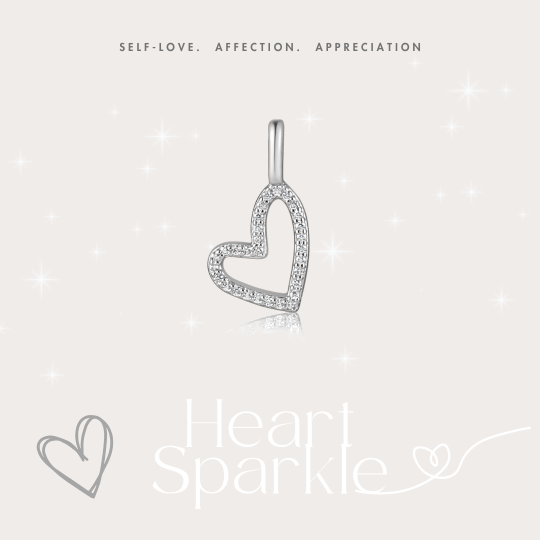 Silver Eternal Heart Charm