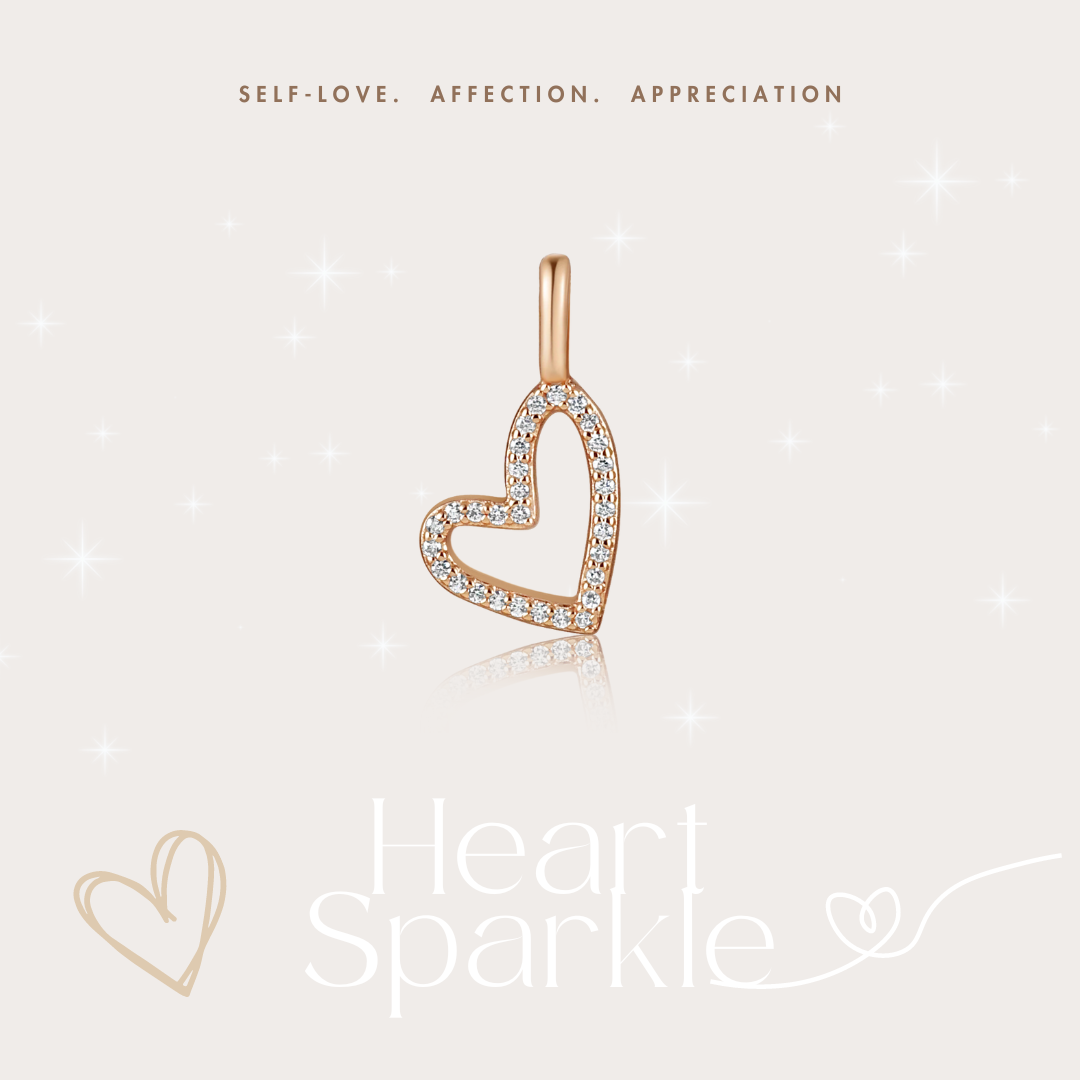 Gold Eternal Heart Charm