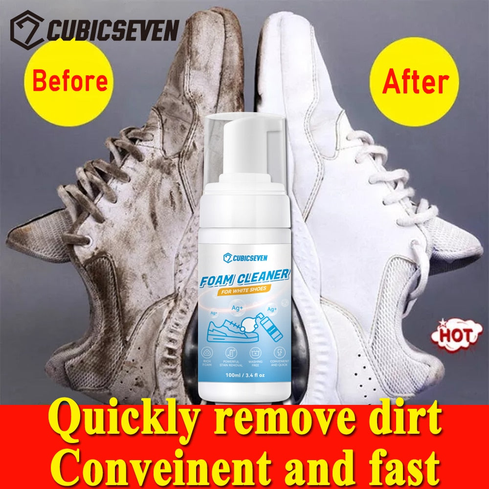 Foam Cleaner For White Shoes Whiten Cleaning Stain Dirt Remove Yellow