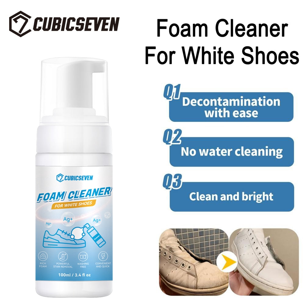 Foam Cleaner For White Shoes Whiten Cleaning Stain Dirt Remove Yellow