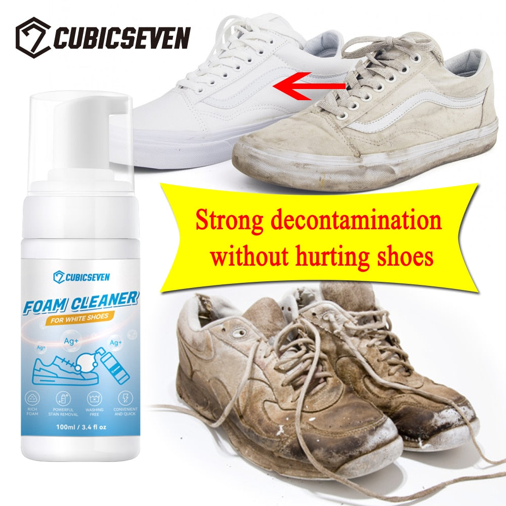 Foam Cleaner For White Shoes Whiten Cleaning Stain Dirt Remove Yellow