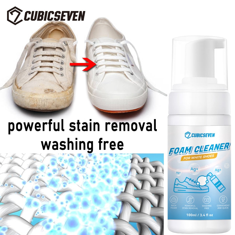 Foam Cleaner For White Shoes Whiten Cleaning Stain Dirt Remove Yellow