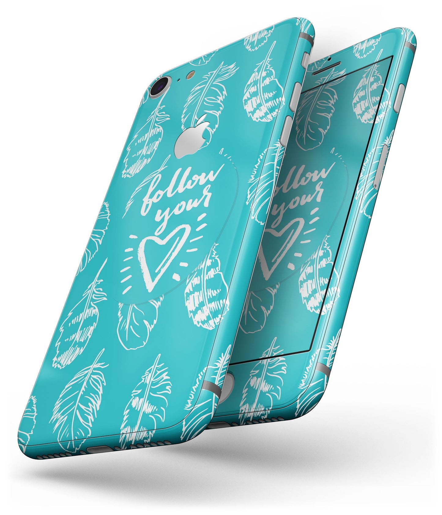 Follow Your Heart Feathers - Skin-kit for the iPhone 8 or 8 Plus