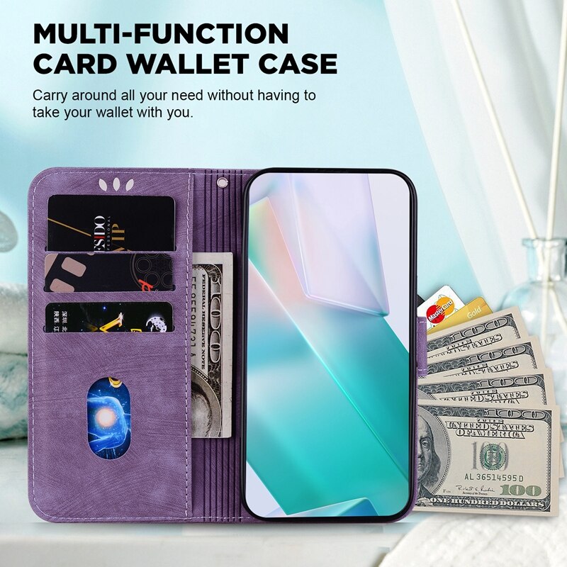 For Xiaomi Mi A3 Case Xiomi A3 Etui Cartoon Tiger Pattern Wallet Card