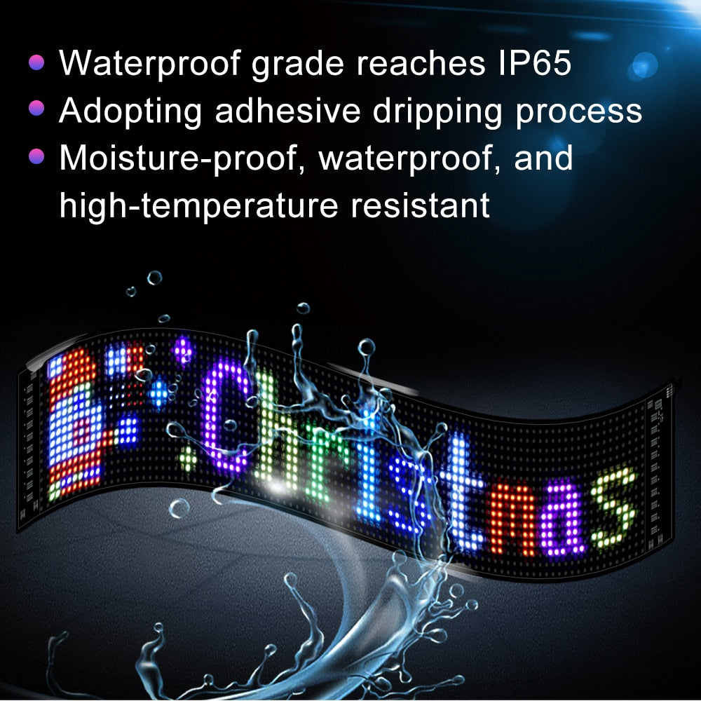 GOTUS LED Matrix Panel,Scrolling Bright Advertising LED Sign,LED Car