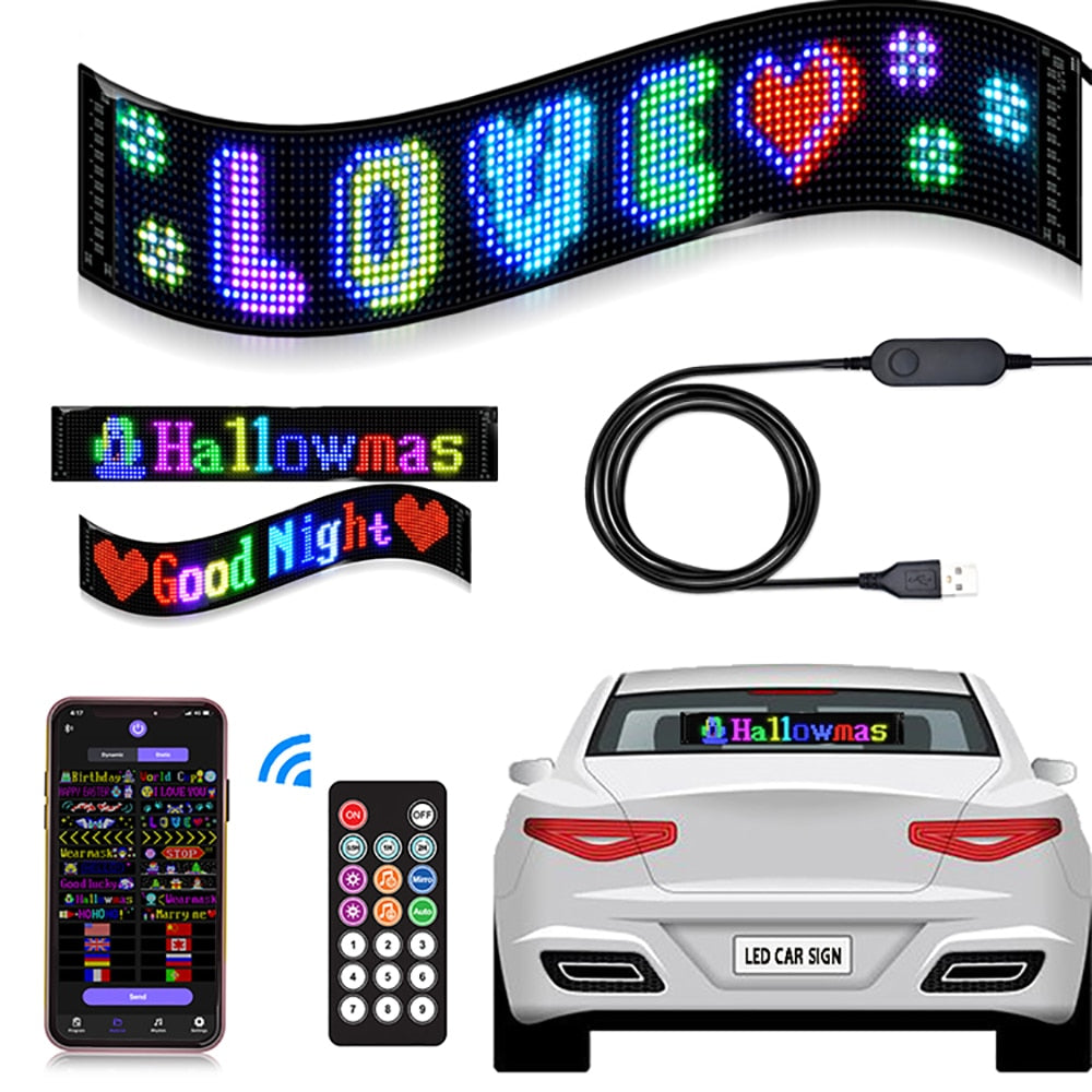 GOTUS LED Matrix Panel,Scrolling Bright Advertising LED Sign,LED Car