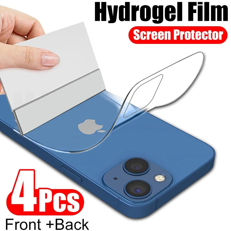 Hydrogel Film for IPhone 12 13 Pro Max Mini Screen Protectors for