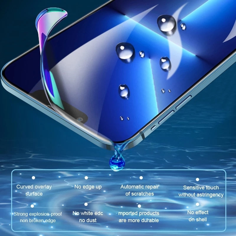 Hydrogel Film for IPhone 12 13 Pro Max Mini Screen Protectors for