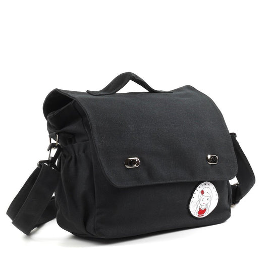 Messenger / Cross body In Canvas Material - Four Colours