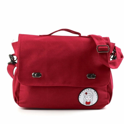 Messenger / Cross body In Canvas Material - Four Colours