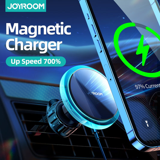 Joyroom Magnetic Car Phone Holder Wireless Charger For iPhone 14 13 12