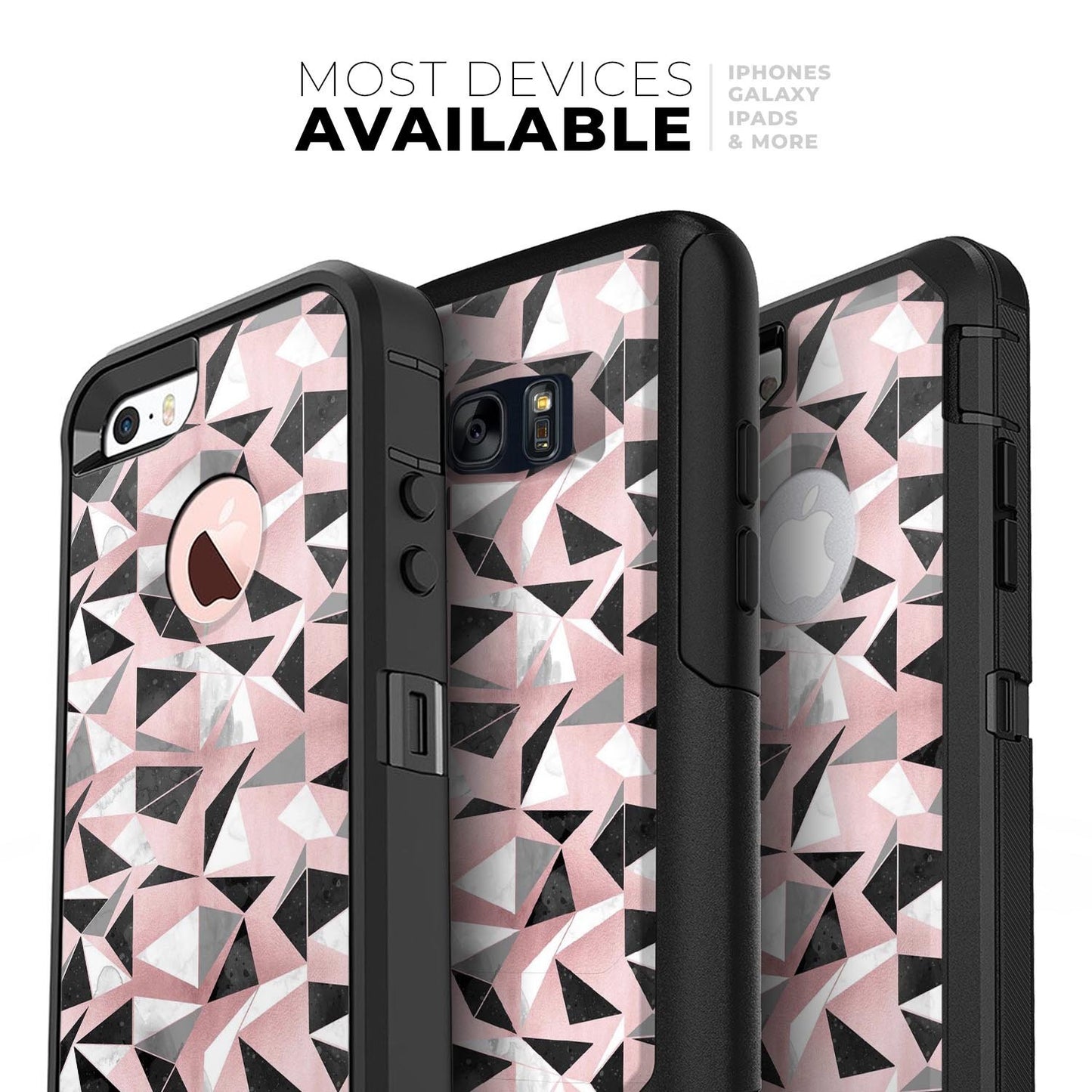 Karamfila Marble & Rose Gold v13 - Skin Kit for the iPhone OtterBox