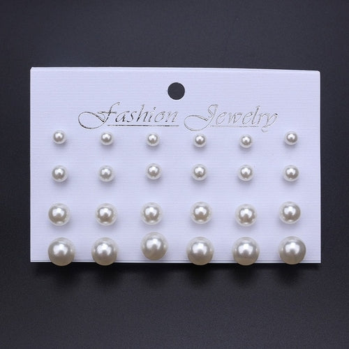 Pearl Jewelry Stud Earrings | Earrings Women White Pearl | Pearl Studs