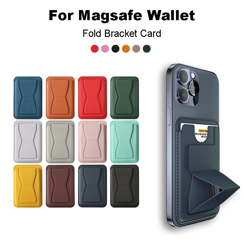 Leather For Magsafe Magnetic Wallet Case For iPhone 11 13 12 14 Pro