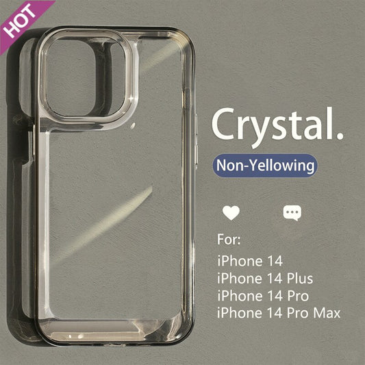 Luxury Transparent Shockproof Armor Case for iPhone 14 13 12 Mini 11