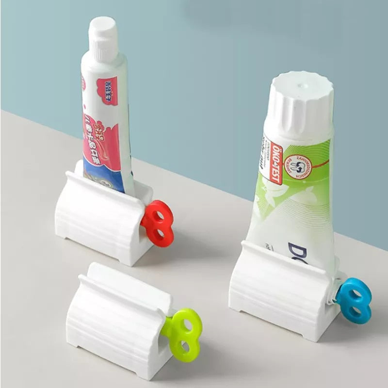 Mini Rolling Tube Toothpaste Squeezer Dispenser Seat Holder Stand Easy