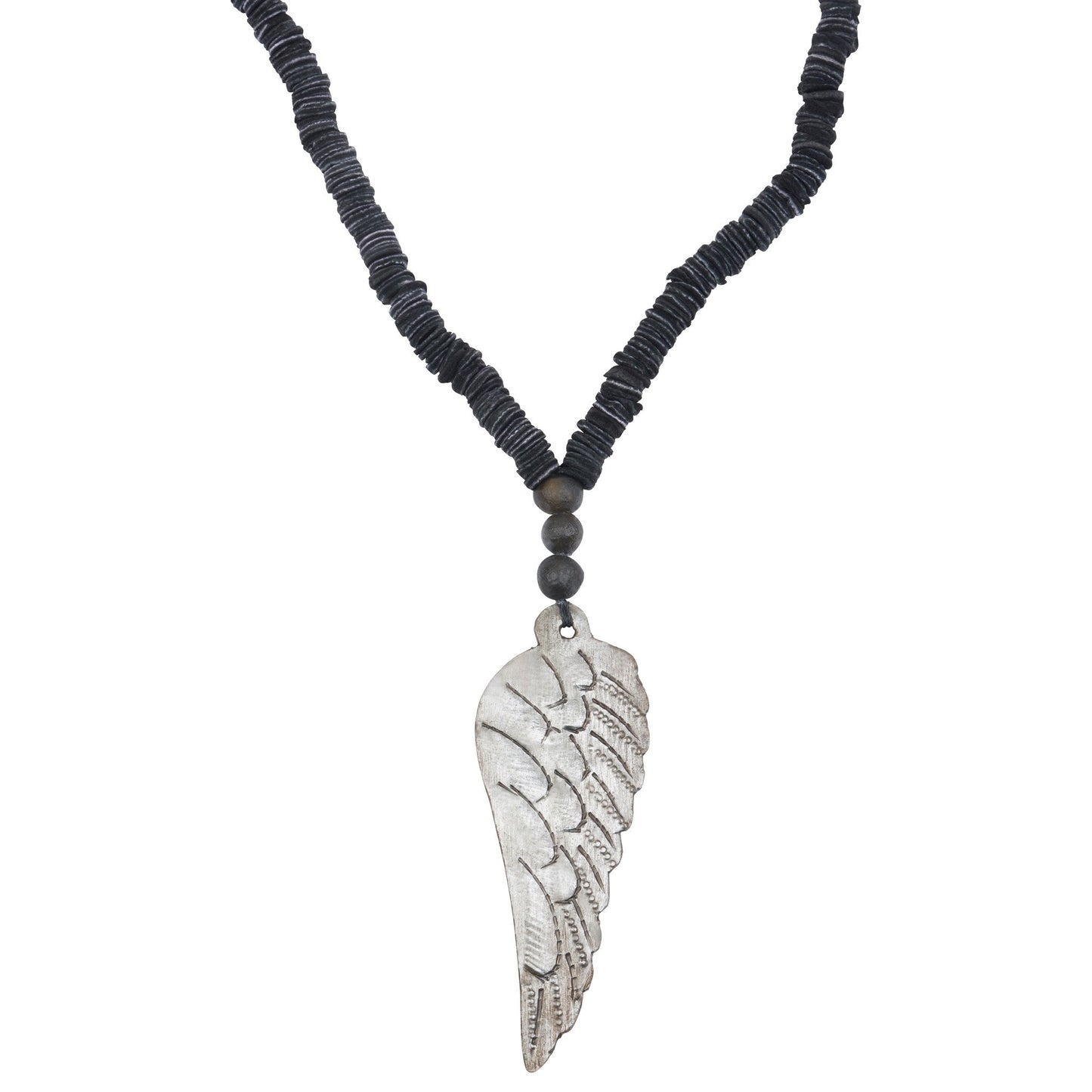 Leather Wing Necklace Made in Haiti