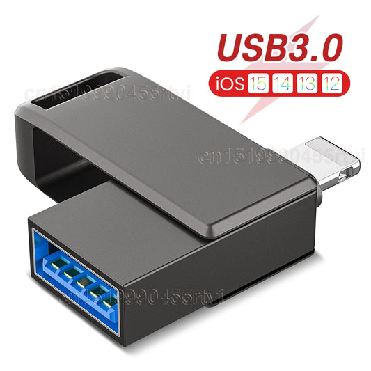 OTG Data Adapter for iPhone Tablet Converter U Disk USB 3.0 to