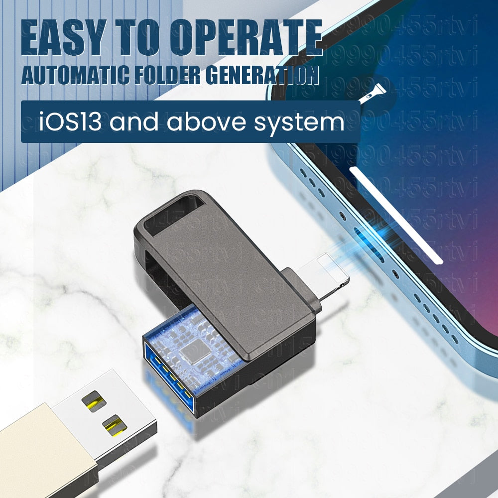 OTG Data Adapter for iPhone Tablet Converter U Disk USB 3.0 to