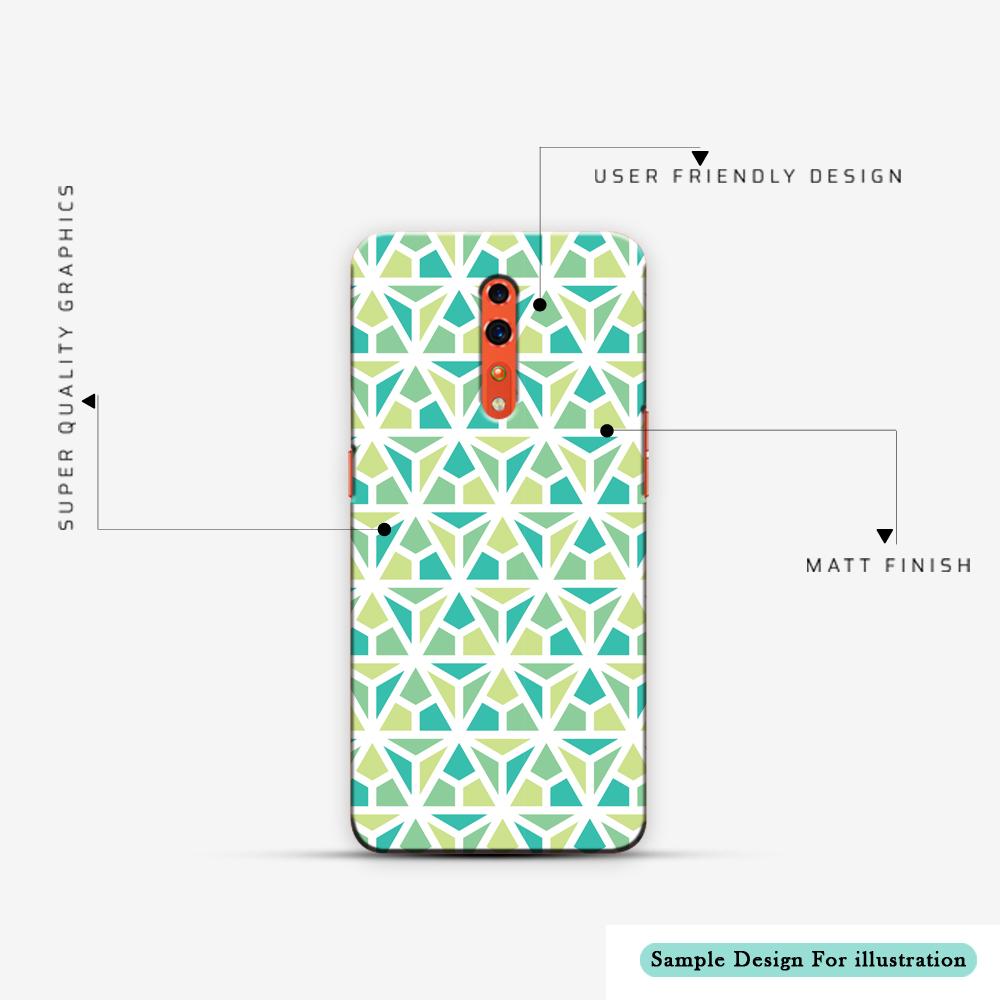 Shiva - Trishul - White Slim Hard Shell Case For Oppo Reno Z