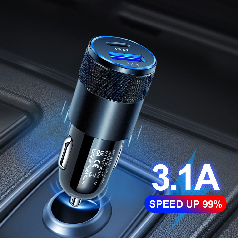 Pd Car Charger 70w Car Phone Charger Usb Type C Fast Charging In Car