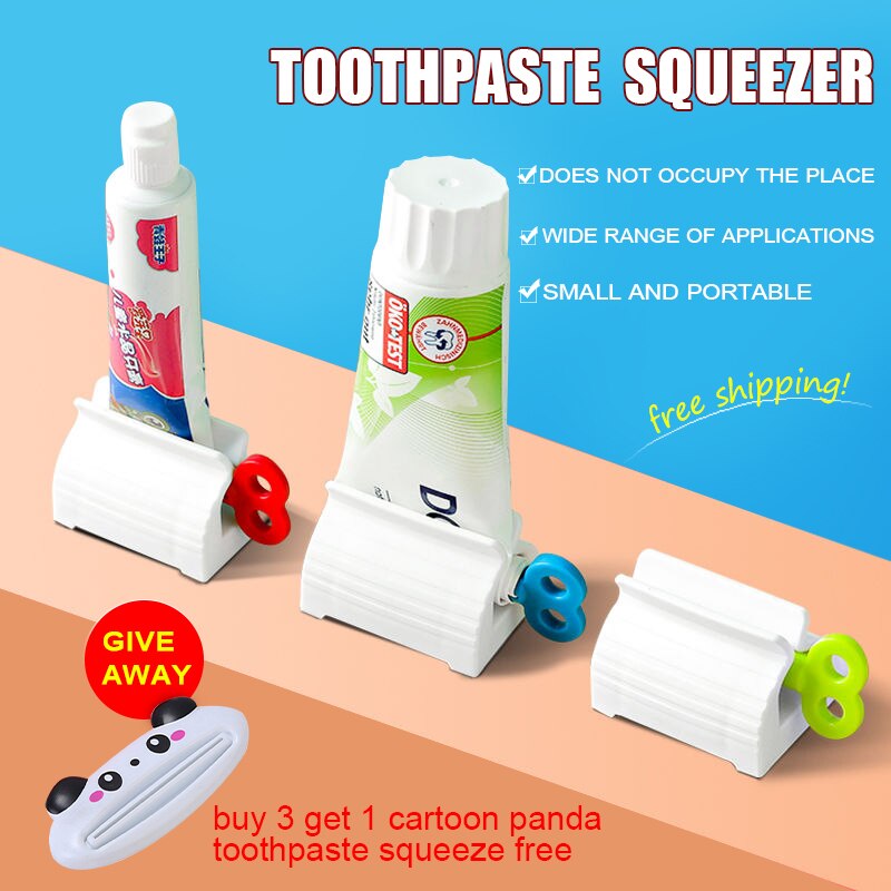 Pasta De Dentes Squeezer Tubo Imprensa Parede Massas Dispenser Com