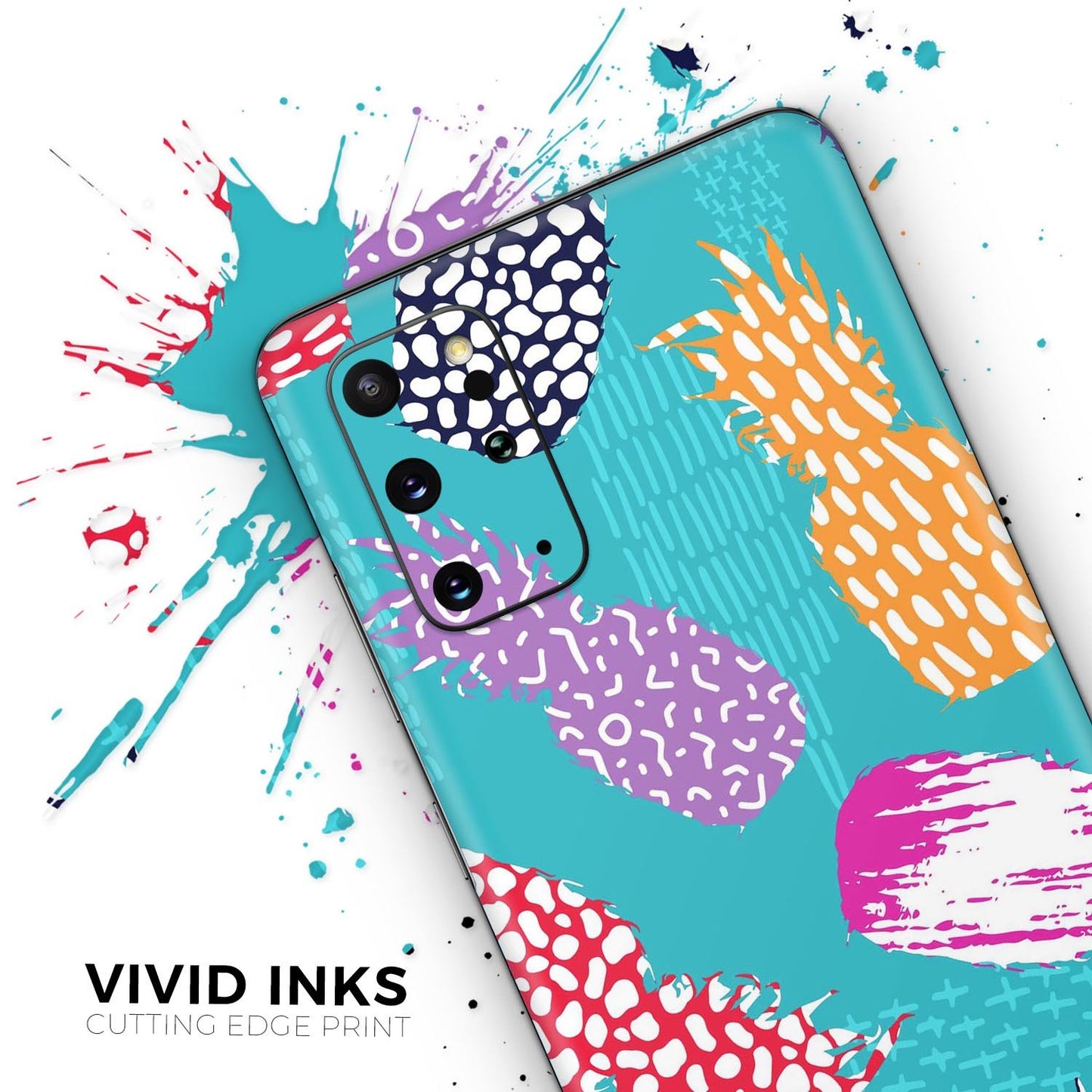 Retro Summer Pineapple v1 - Skin-Kit for the Samsung Galaxy S-Series