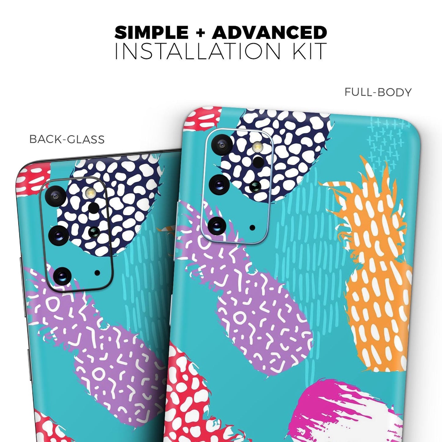 Retro Summer Pineapple v1 - Skin-Kit for the Samsung Galaxy S-Series