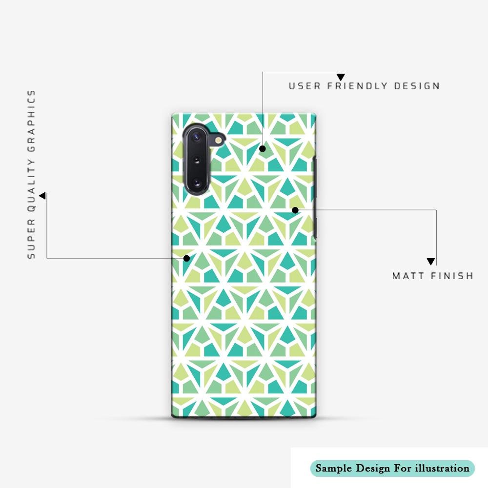 Gujarati Mirrorwork Geometric Florals - Mustard Slim Hard Shell Case