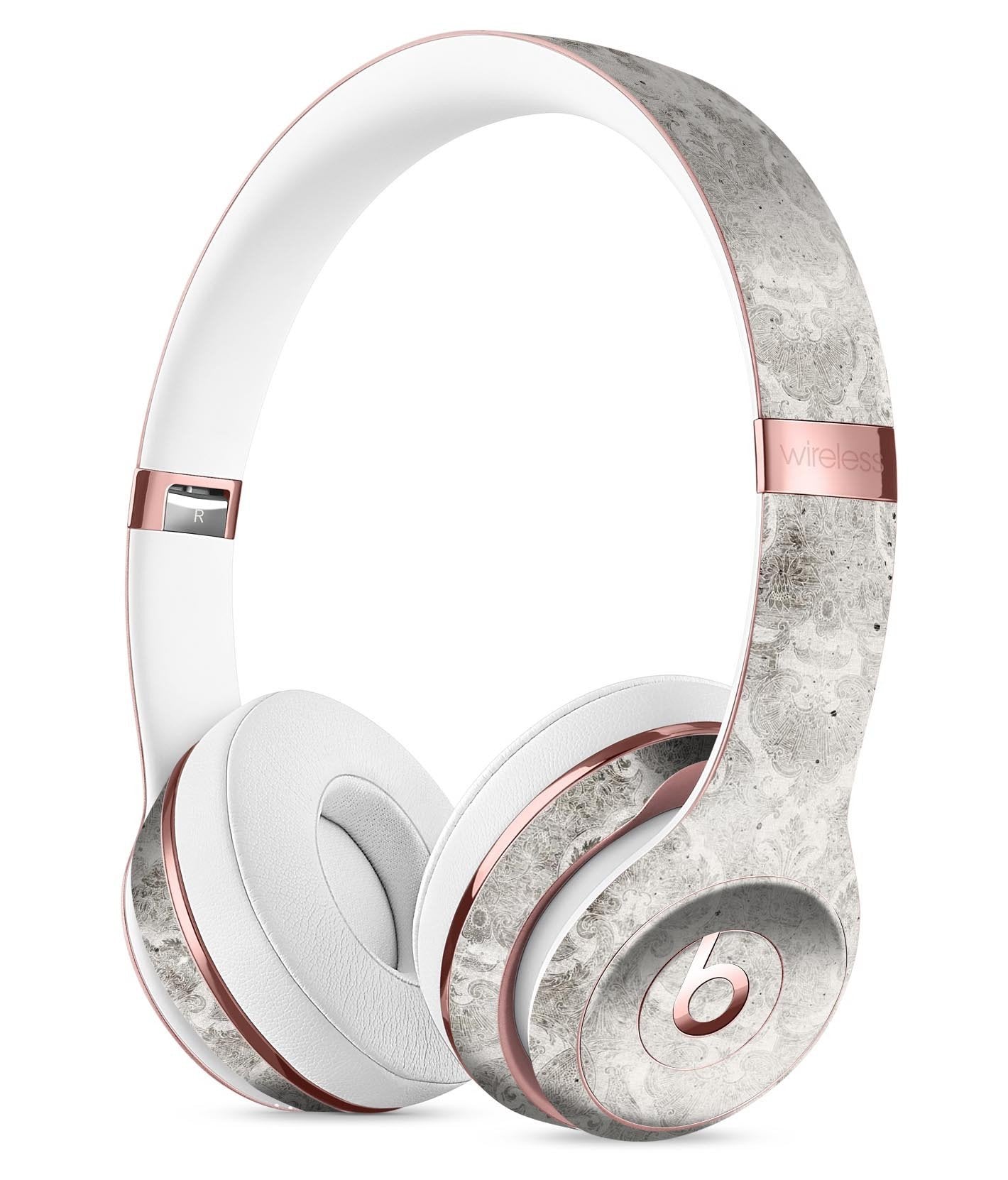 Stained Gray Damask Pattern Full-Body Skin Kit for the Beats by Dre