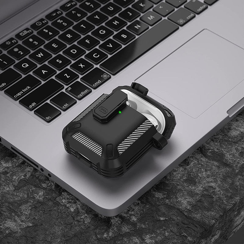 Carbon Fiber Earphone Charging Box Cover | Airpods Pro Case Carbon