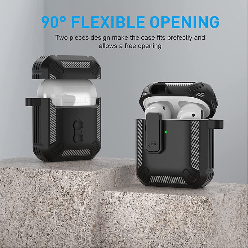 Carbon Fiber Earphone Charging Box Cover | Airpods Pro Case Carbon