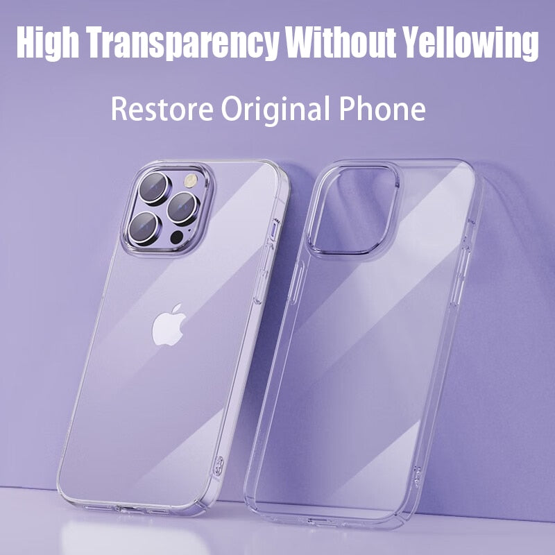 Transparent Phone Case For Iphone 11 12 13 14 Pro Max Soft Tpu