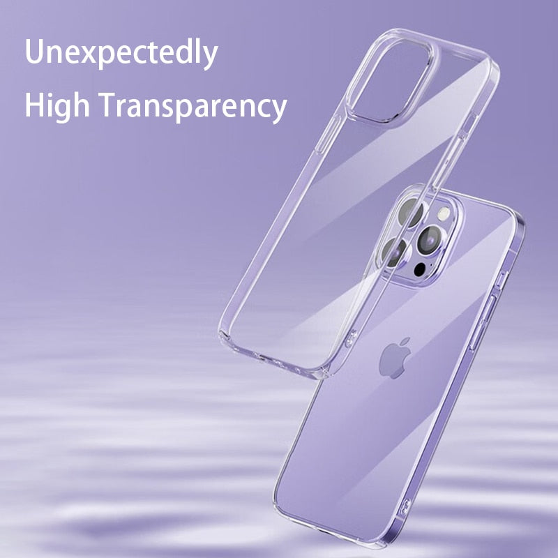 Transparent Phone Case For Iphone 11 12 13 14 Pro Max Soft Tpu