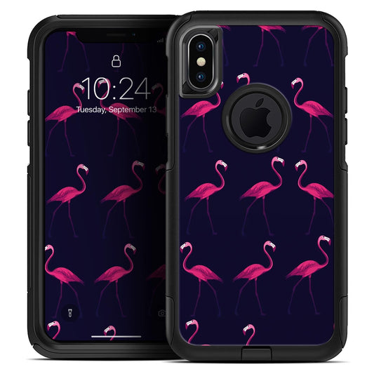 Tropical Neon Summer Flamingo - Skin Kit for the iPhone OtterBox Cases