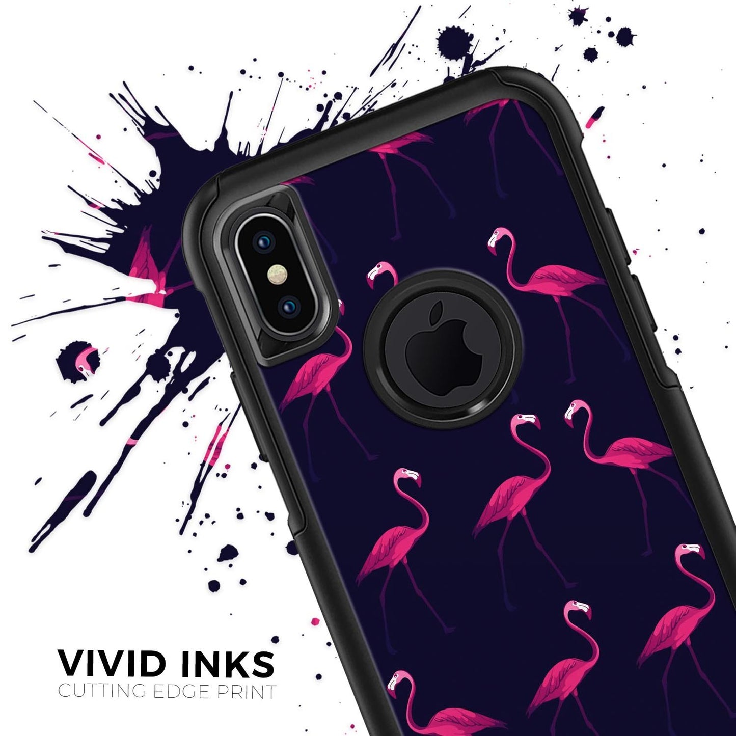 Tropical Neon Summer Flamingo - Skin Kit for the iPhone OtterBox Cases