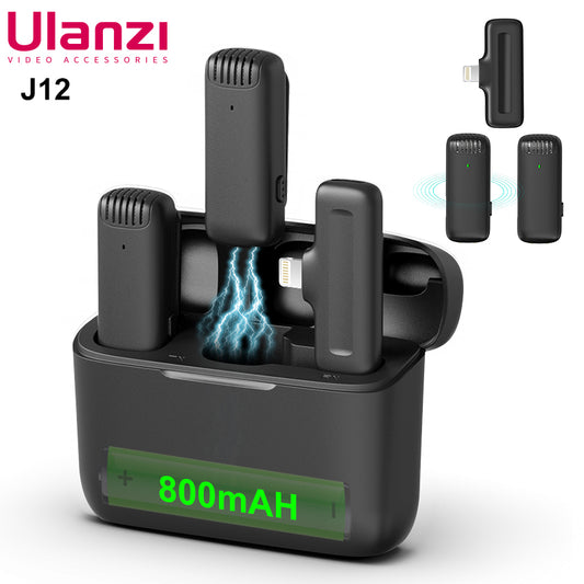 Ulanzi J12 Portable Wireless 20m Lavalier Microphone Transmitter And