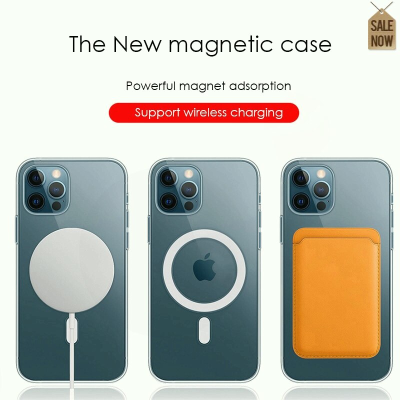 Ultra Clear Magnetic  Magsafing Case For iPhone 14 13 12 11 Pro Max