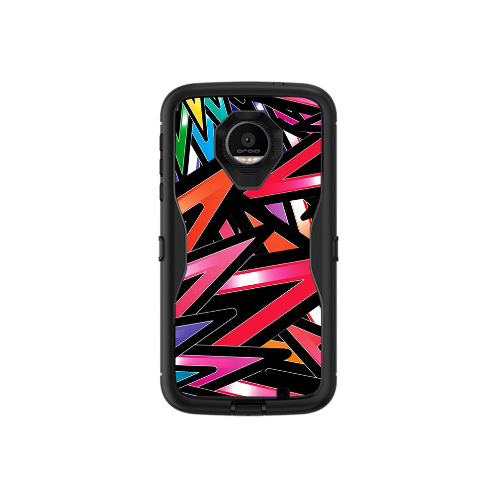 MightySkins MOZDED-Color Bomb Skin for Otterbox Moto Z Force Droid Def