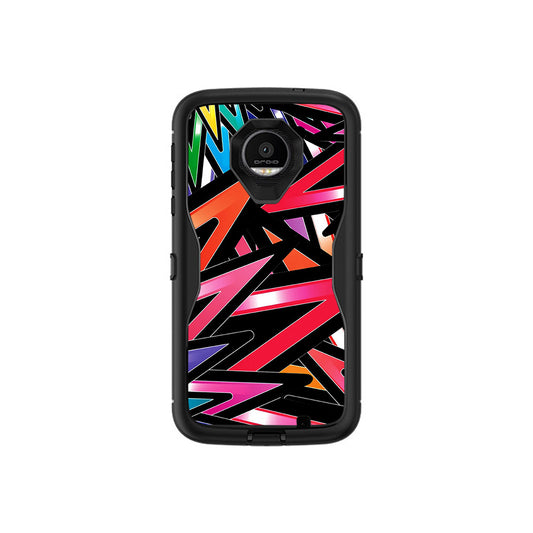 MightySkins MOZDED-Color Bomb Skin for Otterbox Moto Z Force Droid Def