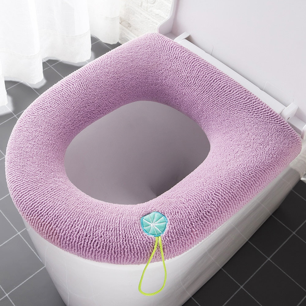 Bathroom Warmer Toilet Seat Cover Pads | Toilet Seat Cover Winter Warm