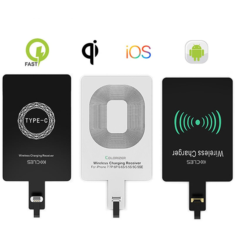 Wireless Charger Receiver Support Type C MicroUSB Fast Wireless