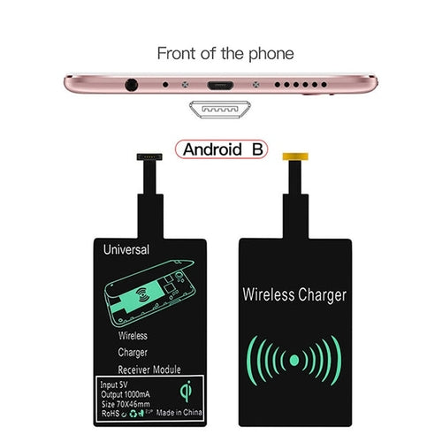 Wireless Charger Receiver Support Type C MicroUSB Fast Wireless