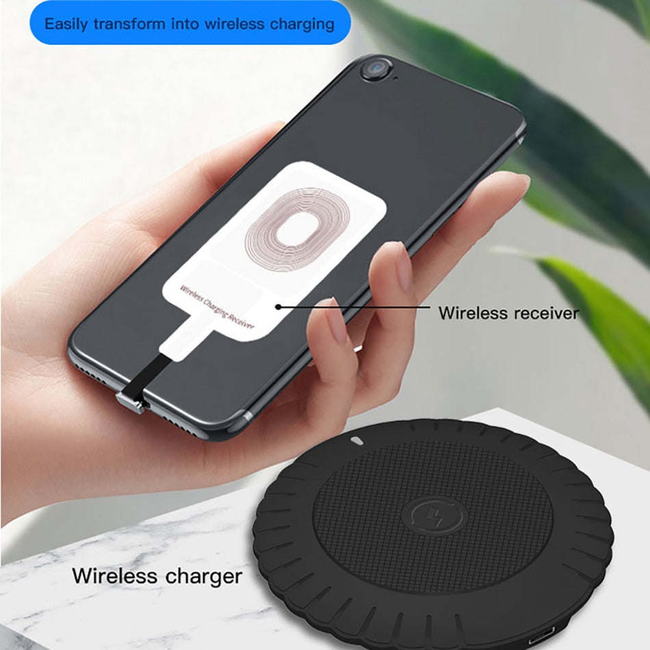 Wireless Charger Receiver Support Type C MicroUSB Fast Wireless