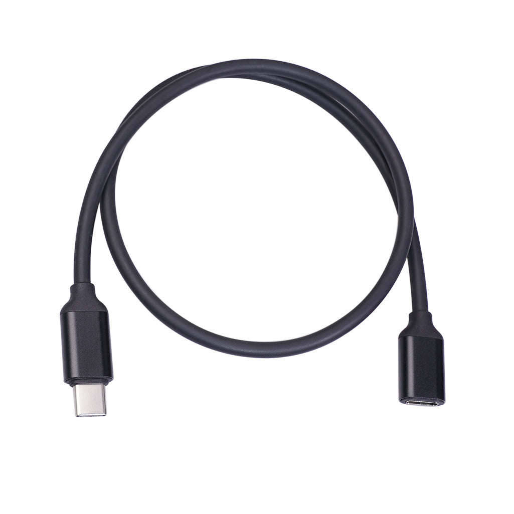 Male To Female Extension Cable Black Power Aluminum Alloy Shell