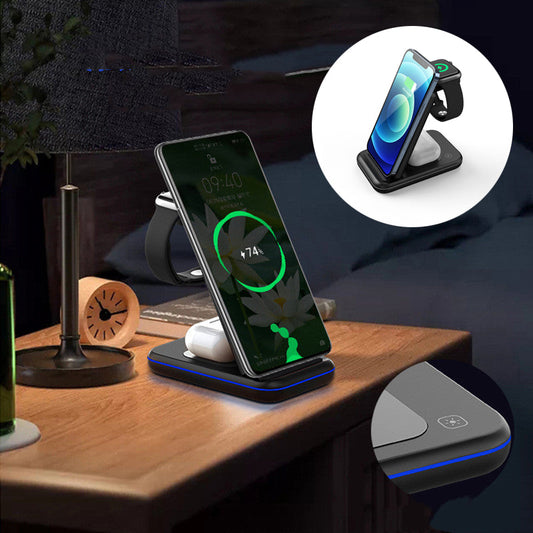 Folding Three-in-one Wireless Charger