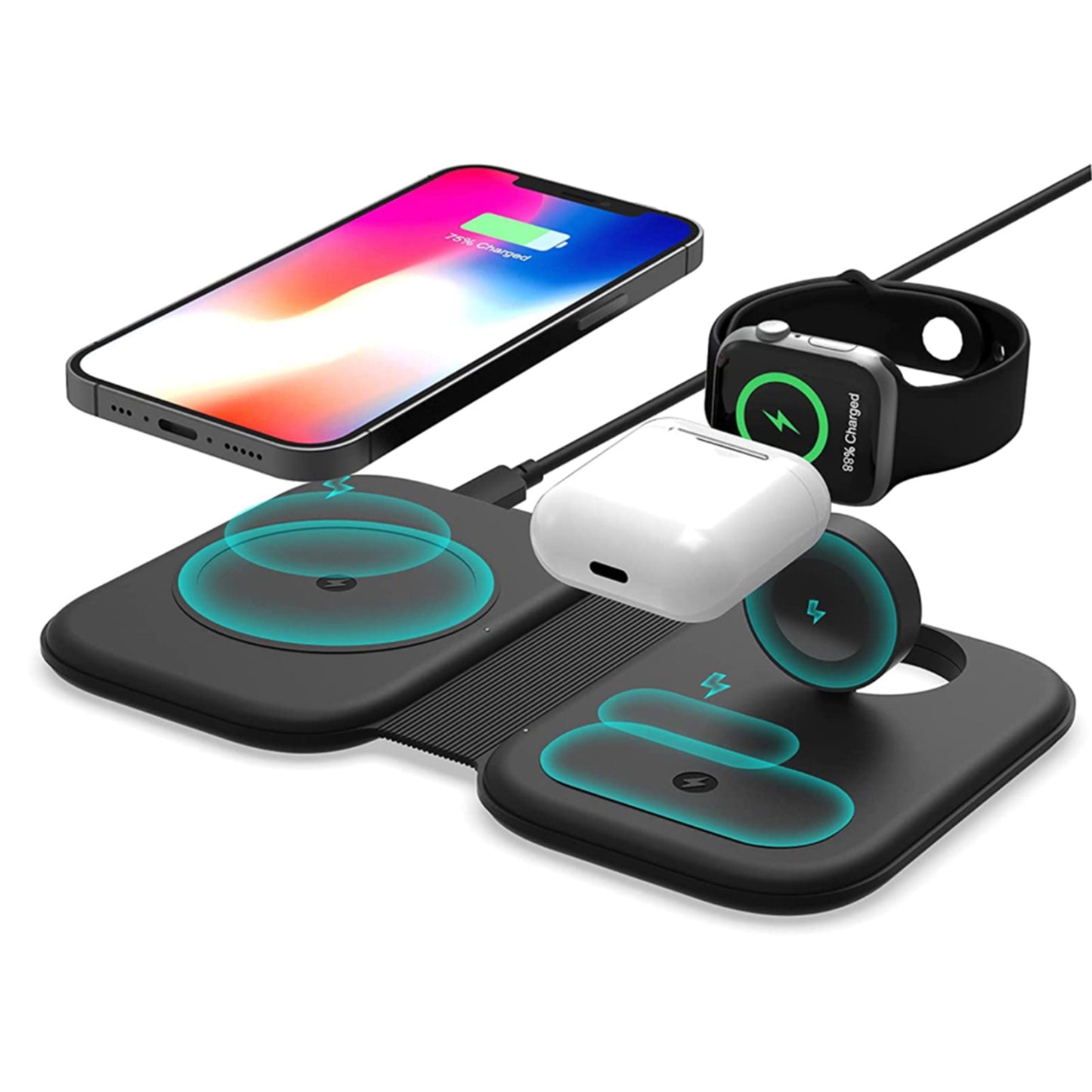 Magnetic Folding 3-in-1 Fast Wireless Charging Station
