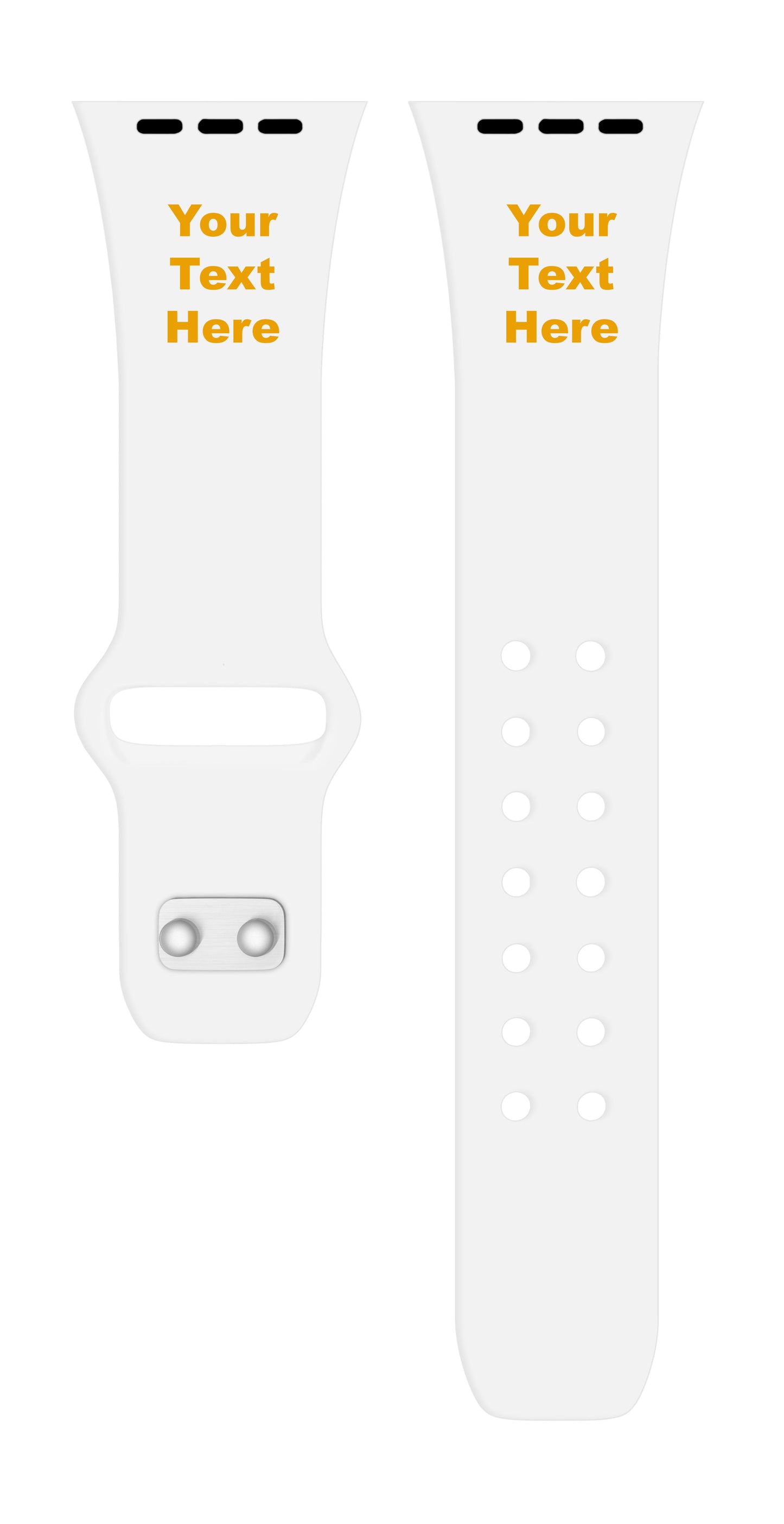 Custom Text HD Watch Band Compatible with Apple Watch