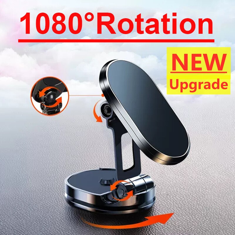 1080 Magnetic Car Phone Holder Magnet Smartphone Support GPS